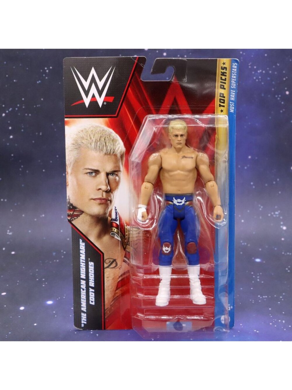 WWE Top Picks Cody Rhodes Action Figure "The American Nightmare" Articulated Age